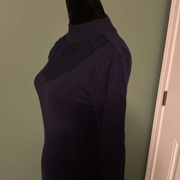 Navy Fitted Sweater - Picture 5 of 7